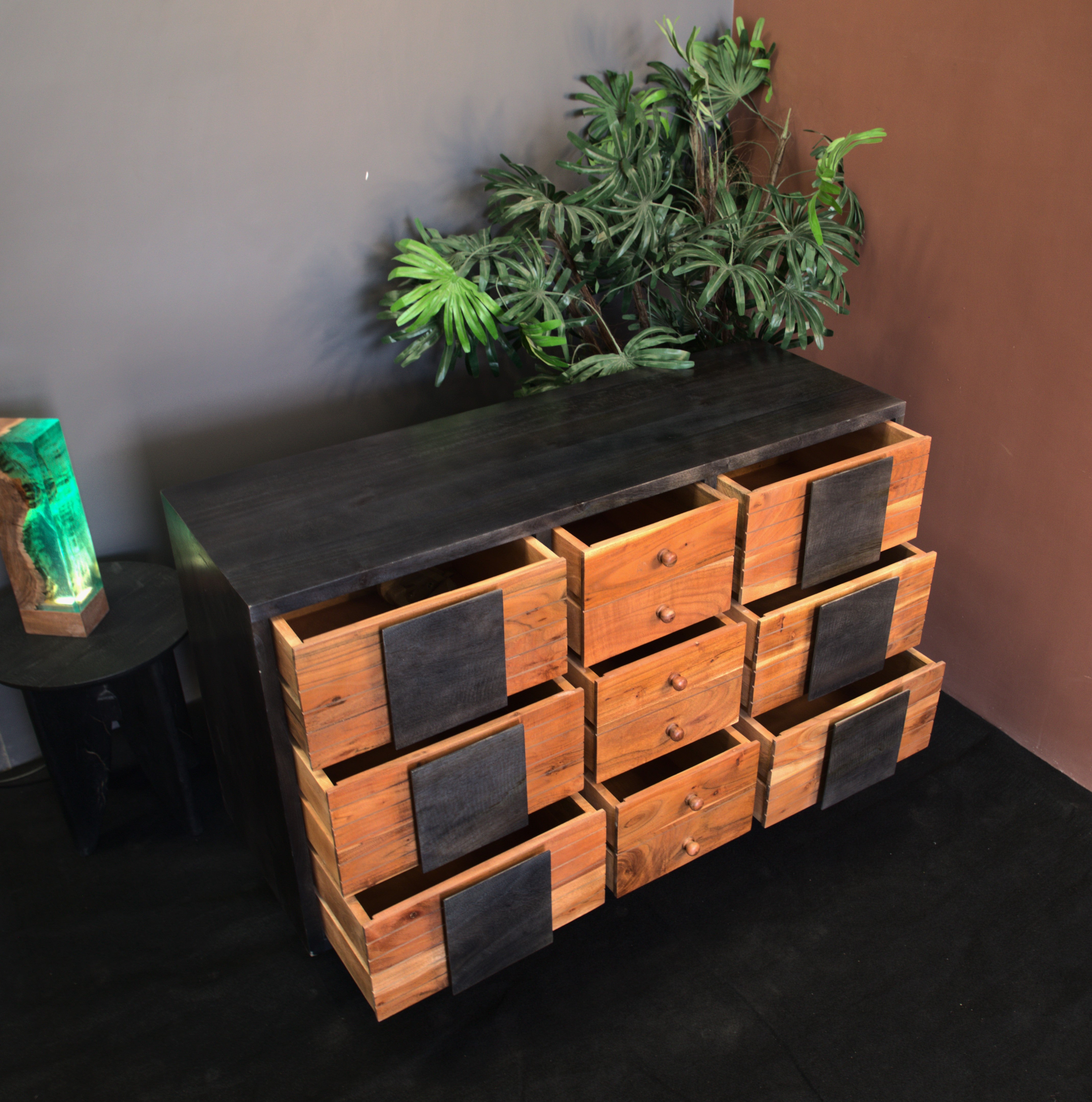Artēmish 9 Drawers Side Board (Natural)