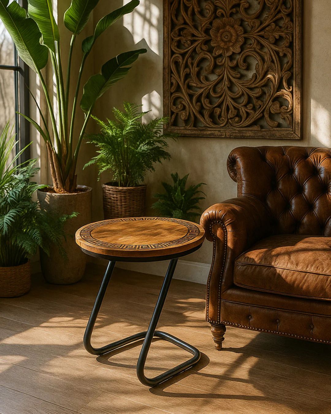 Mango Wood & Epoxy Cube Table – La Vita è Bella