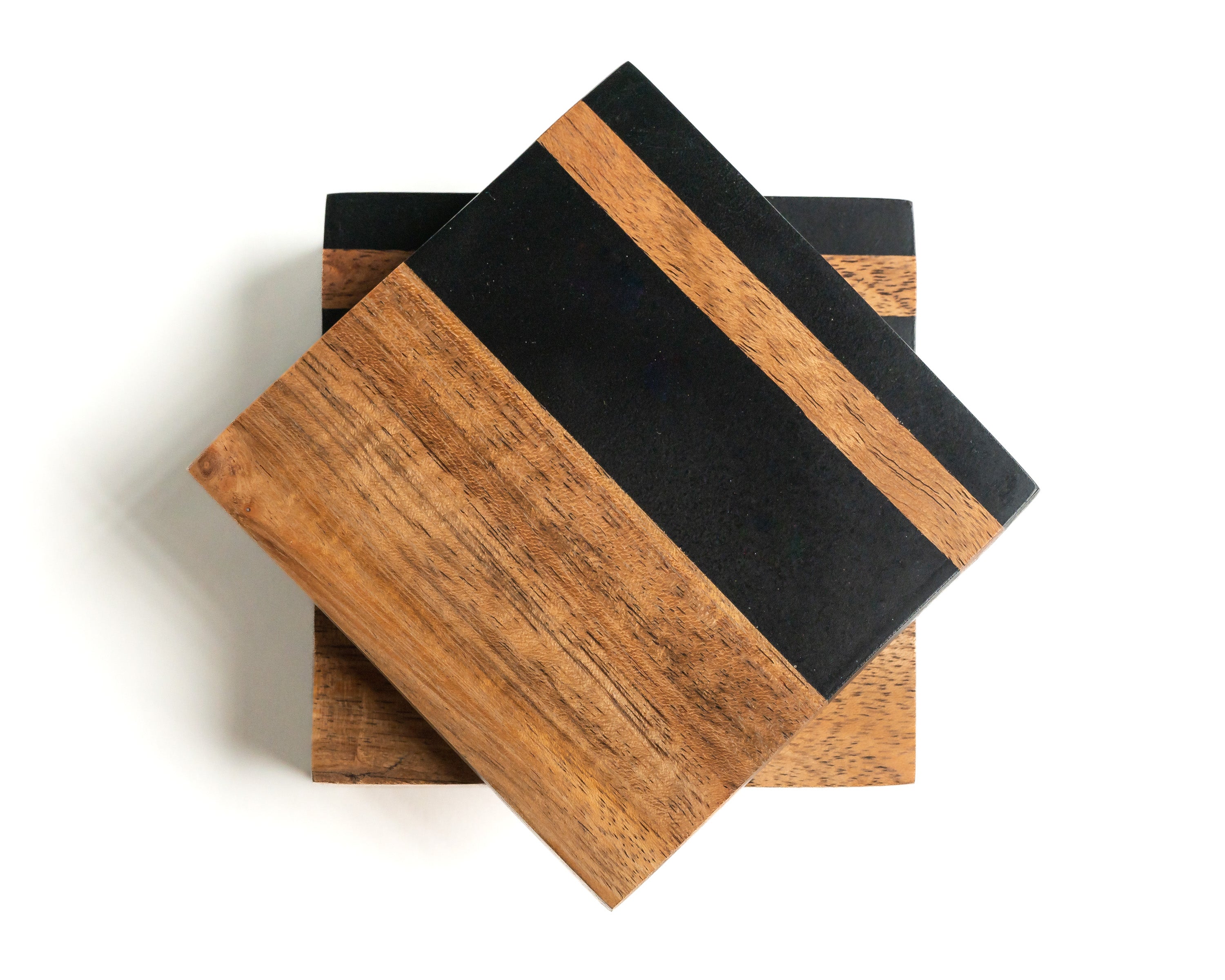 Artemish Epoxy Resin Coaster Set of 4 – Modern Minimalism – Durable and Absorbent – 9" x 9" x 1.5