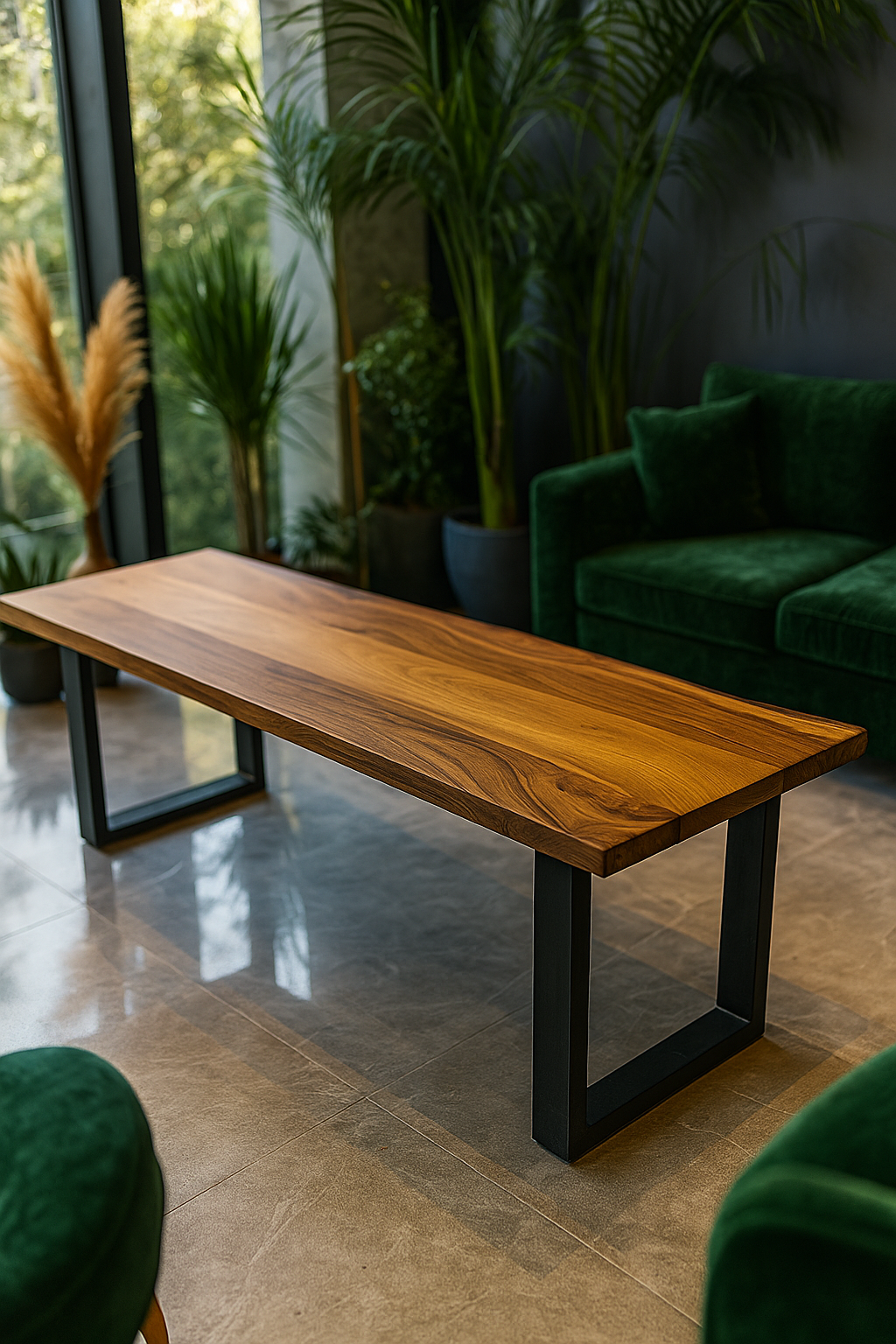 Artēmish Bark Bench – Chic Comfort – Versatile Seating Solution – 47 x 16 x 18 cm