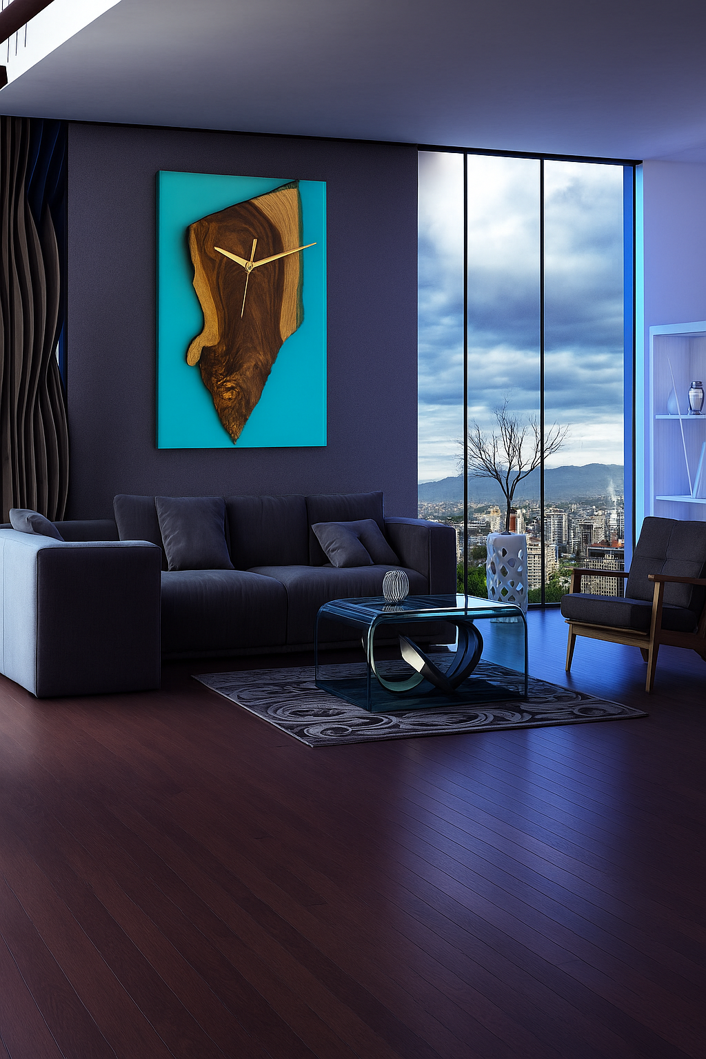 Live Edge Wall Clock