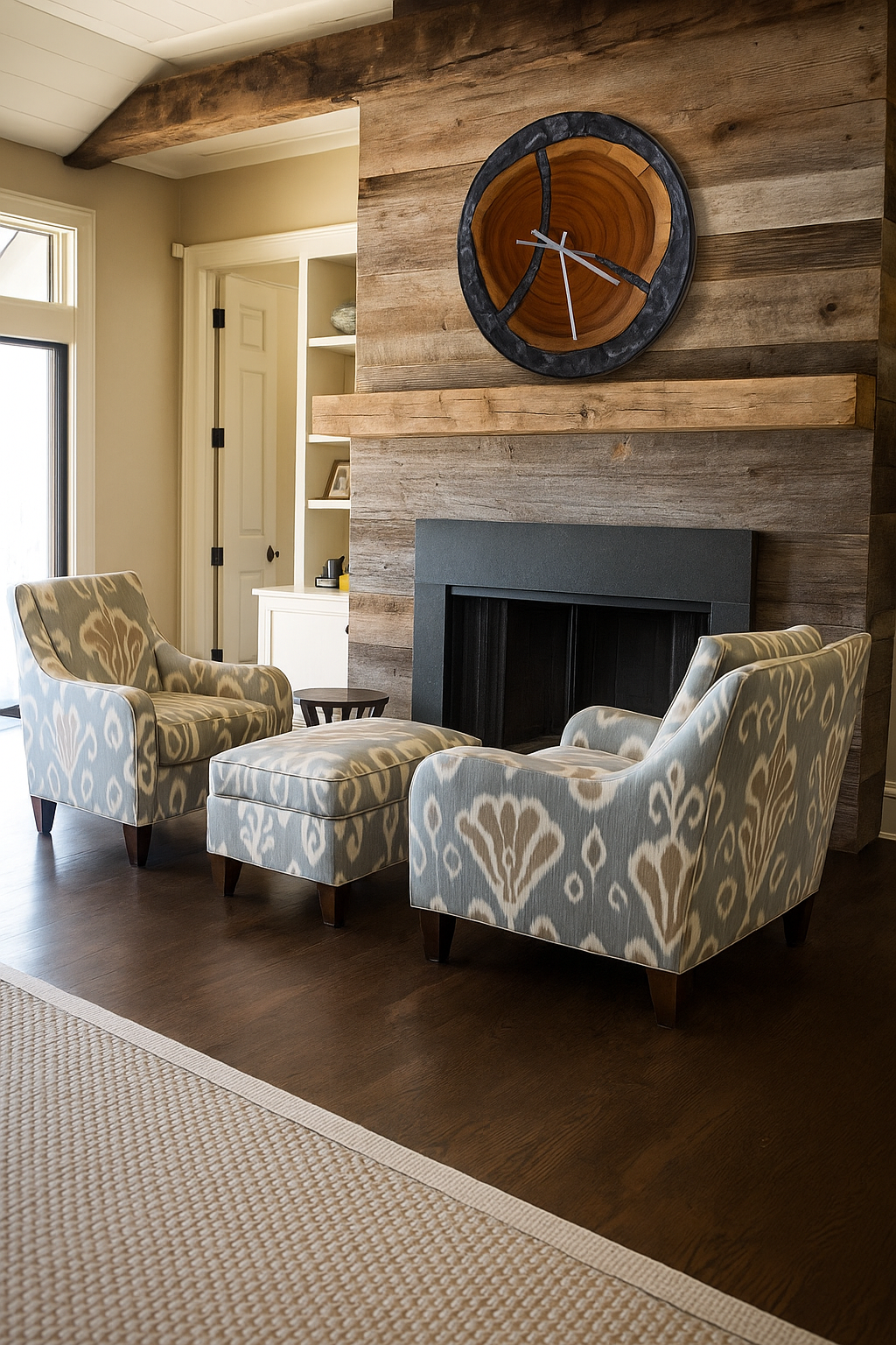 Acacia Wood & Epoxy Wall Clock – Stunning Timepiece