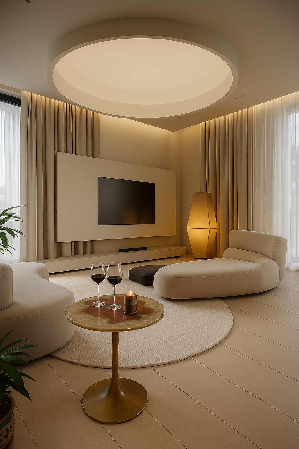 Acacia Wood & Epoxy Center Table – Ivory Coast Inspiration