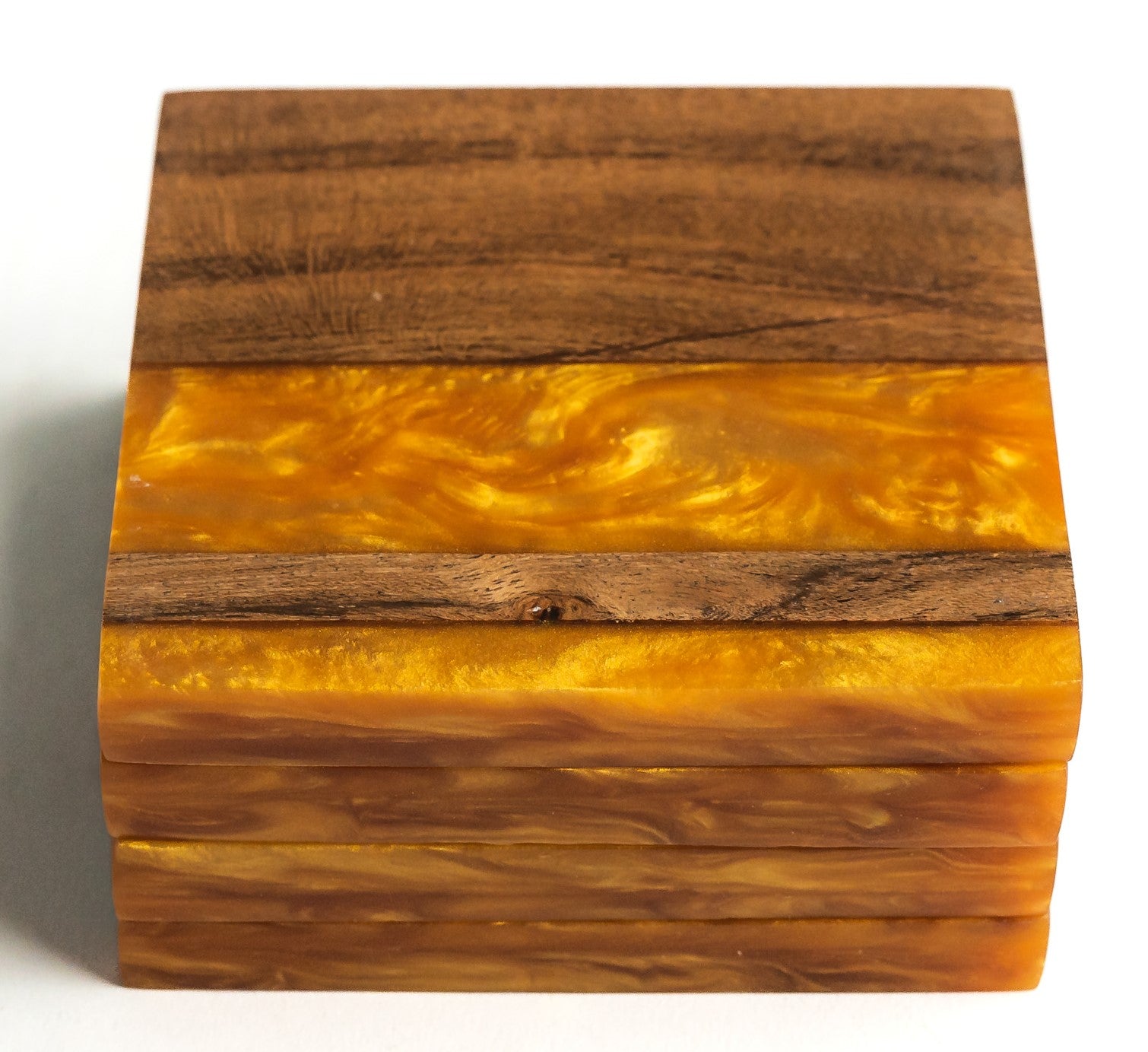 Artemish Epoxy Resin Coaster Set of 4 – Modern Minimalism – Durable and Absorbent – 9" x 9" x 1.5