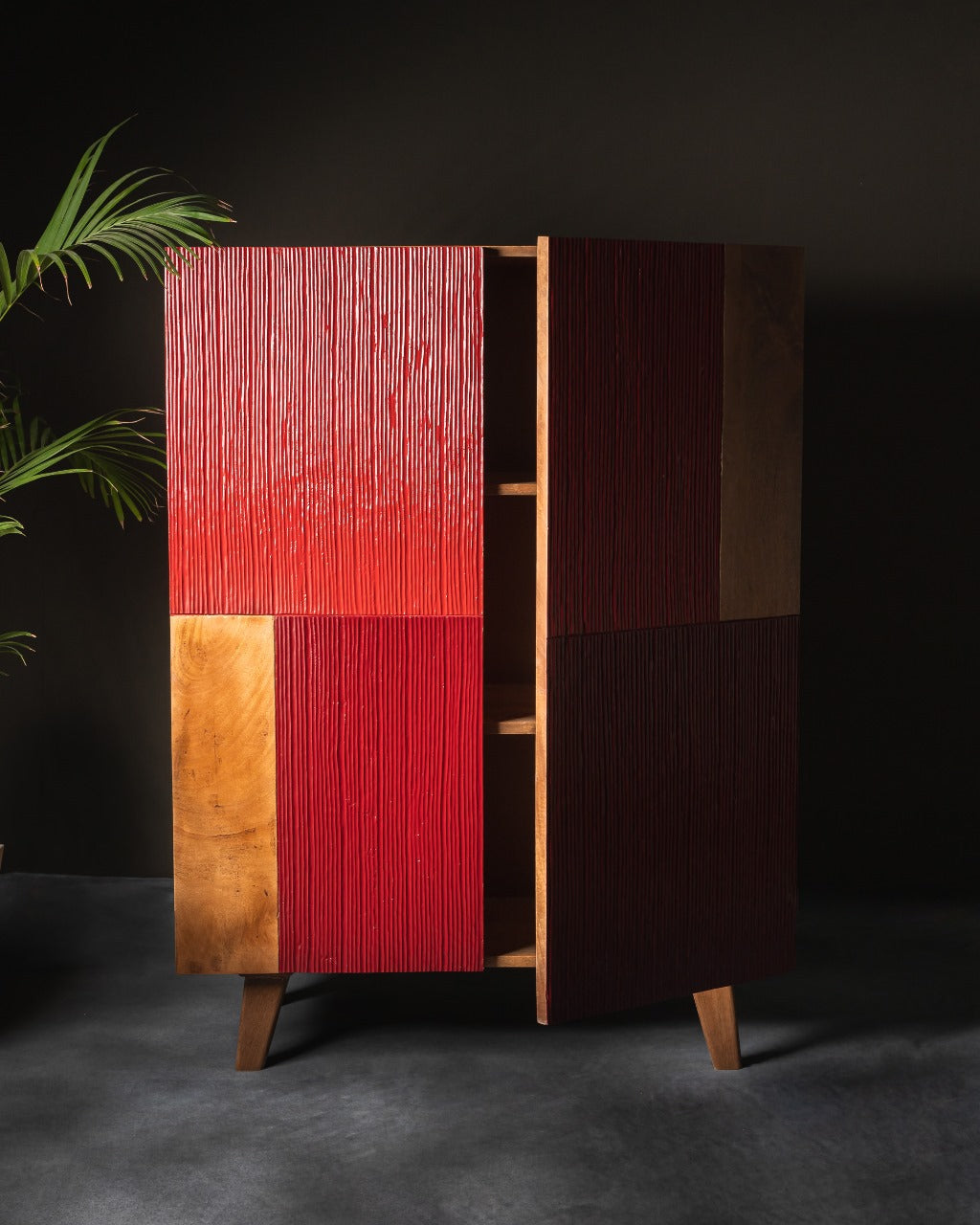 Artēmish Batten Cabinet – Industrial Chic – Functional Storage Solution – 88.9 x 40.64 x 119.38 cm