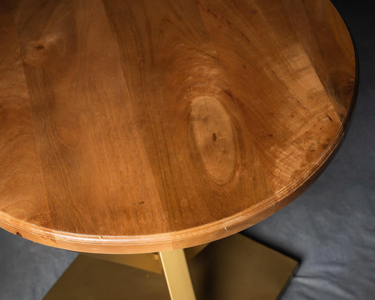 Gold Coated End Table