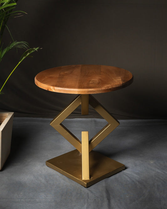 Gold Coated End Table