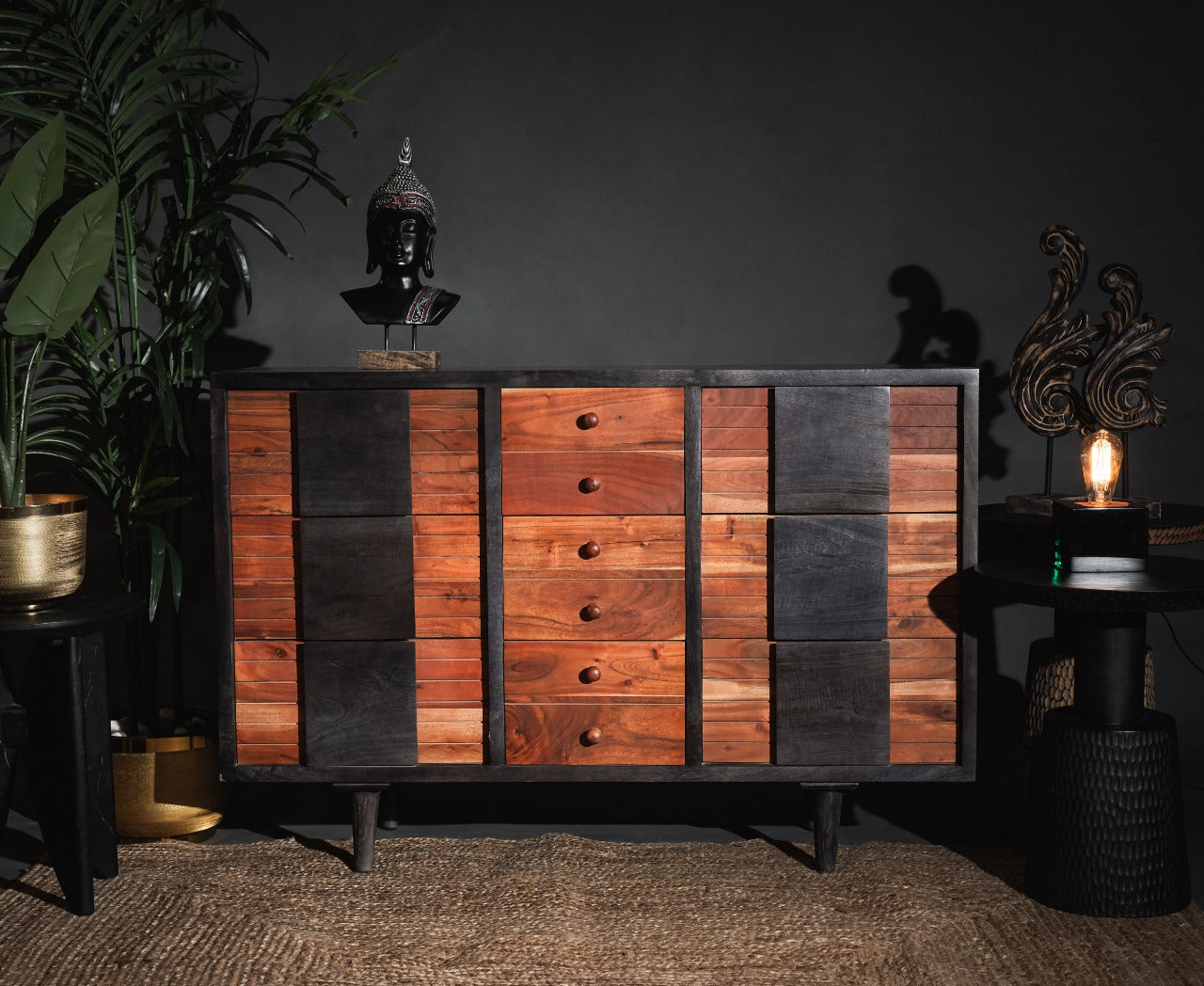 Artēmish 9 Drawers Side Board (Natural)