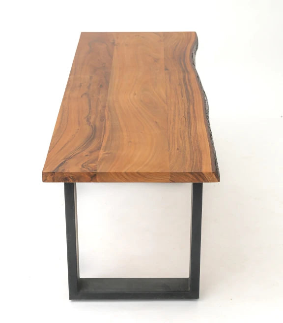 Artēmish Bark Bench – Chic Comfort – Versatile Seating Solution – 47 x 16 x 18 cm