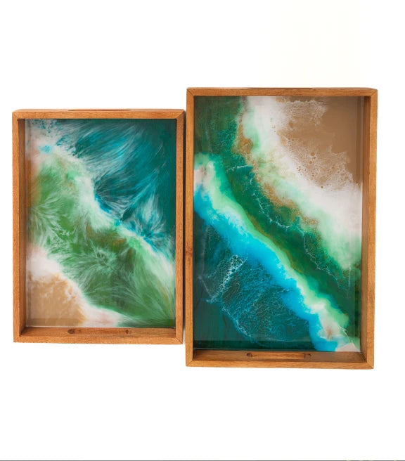 Artēmish Beach Tray Set – Stylish Functionality – Nature-Inspired – 18 x 12 cm