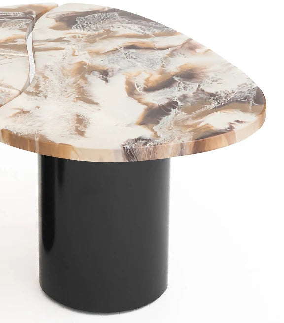 Artēmish Cappuccino Table – Playful Elegance – Versatile Coffee Table Set – 47 x 30 x 18 cm