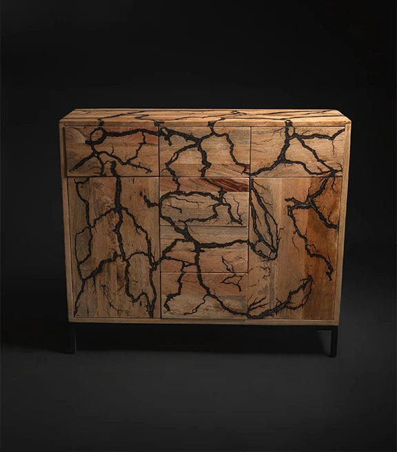 El Dorado Side Board – Sophisticated Storage Option Chic Style – 48 x 15 x 42 cm