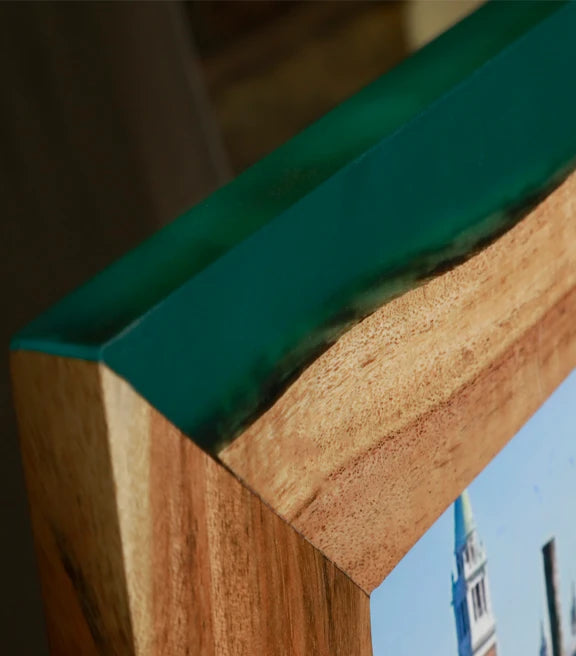 Photo frames (tinted black/ Persian blue)