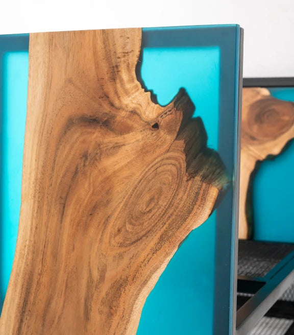 Acacia Wood & Epoxy Modern-Contemporary Refined Utility Accents