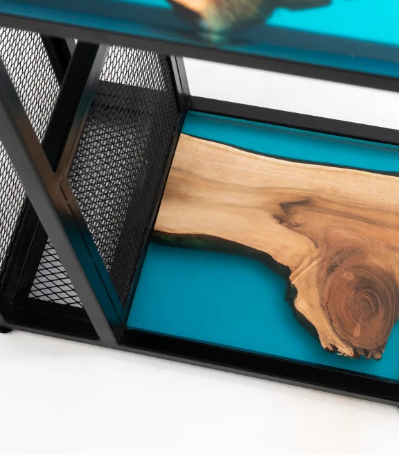 Acacia Wood & Epoxy Modern-Contemporary Refined Utility Accents